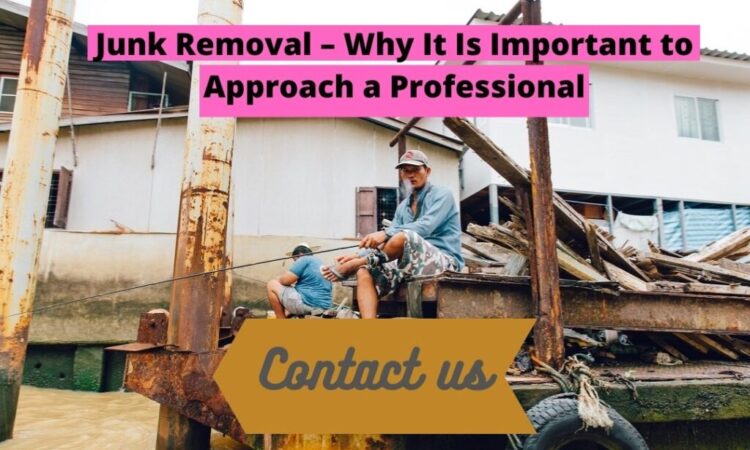 Junk Removal – Why It Is Important to Approach a Professional ?