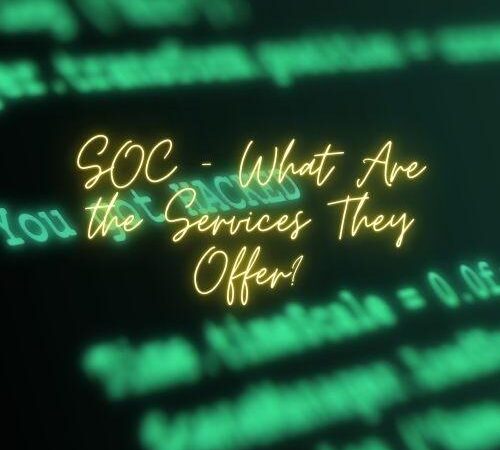 SOC – What Are the Services They Offer?