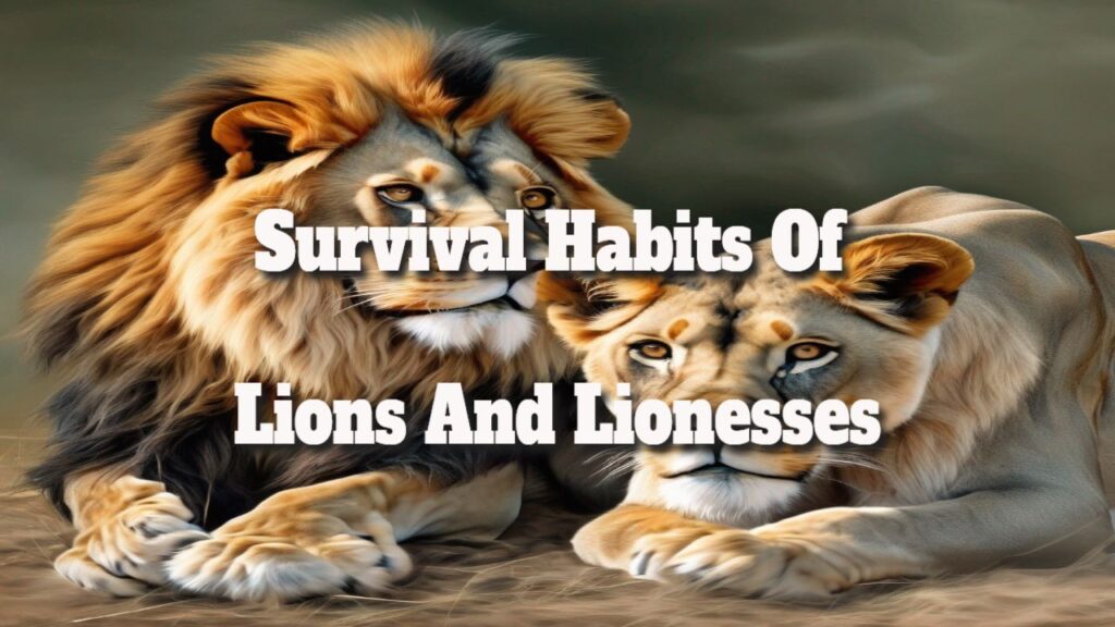 survival habits of lions and lionesses