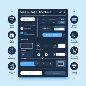 single-page checkout interface